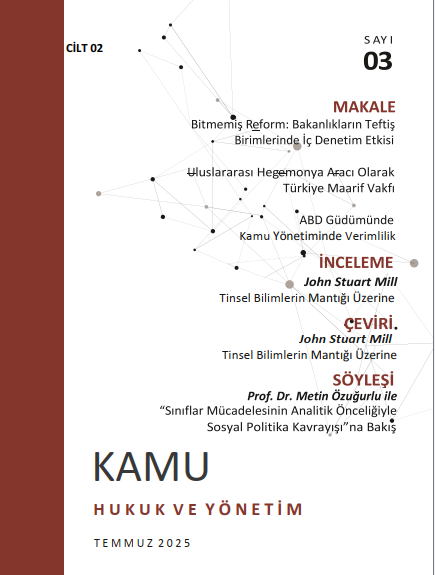 					Cilt 2 Sayı 3 (2025): KAMU Hukuk ve Yönetim  Gör
				
